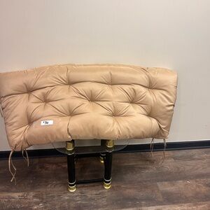 Elegant Tan Tufted Cushion